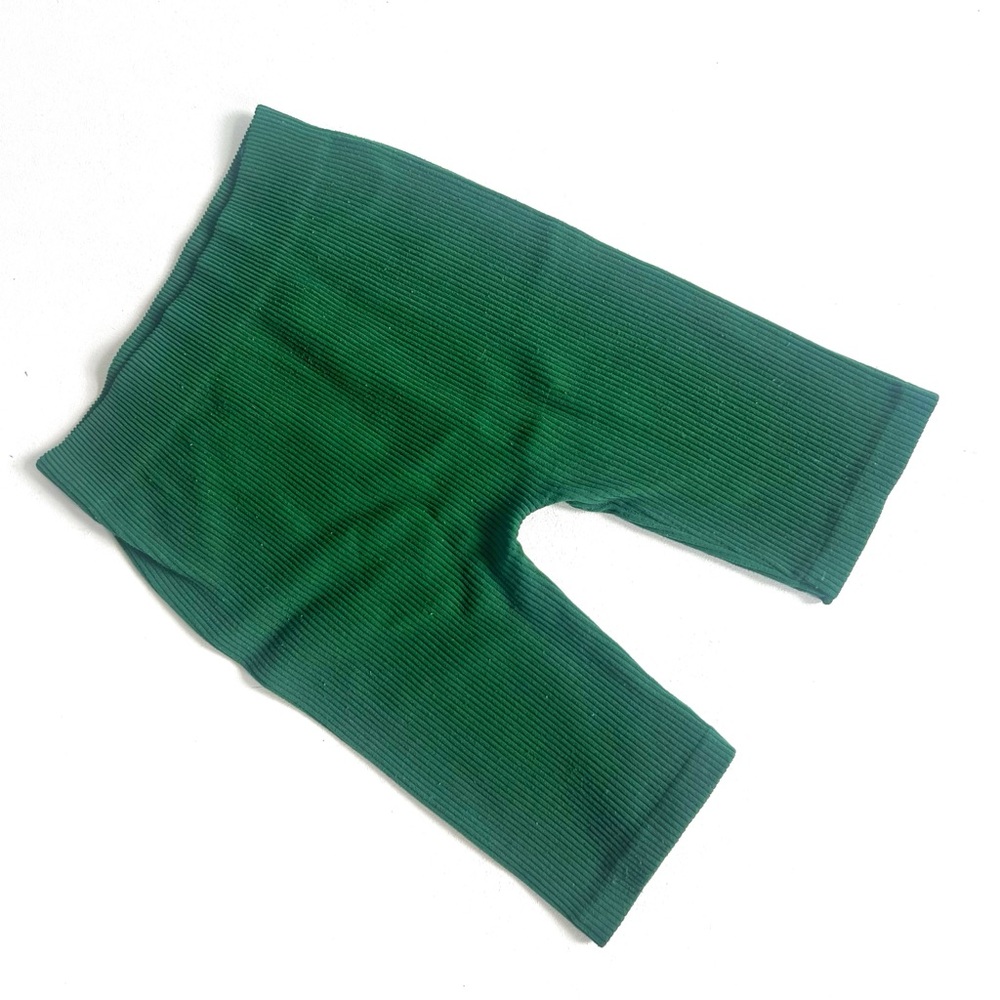Zara | Green Ribbed Bike Shorts
